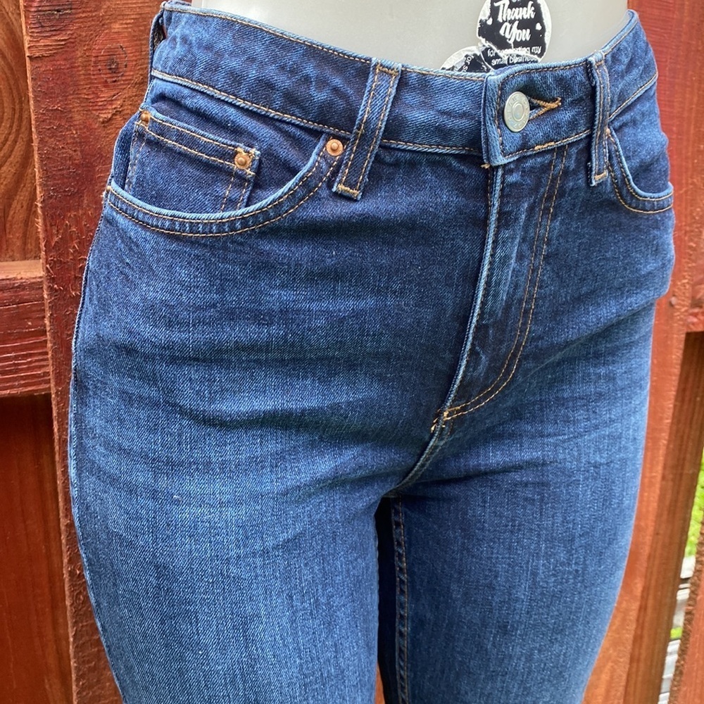 Topshop Dree Fringe Crop Jean Size W28 L 32 - Picture 5 of 8